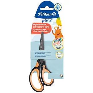 Pelikan Papierschere griffix schwarz-orange 14,0 cm