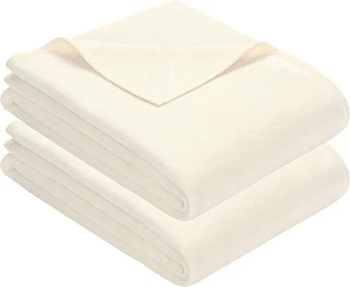 Erwin Müller Wohndecke, Wolldecke, Kuscheldecke 2er- Pack - strapazierstark, weich, temparaturausgleichend (weitere Farben, Größen)