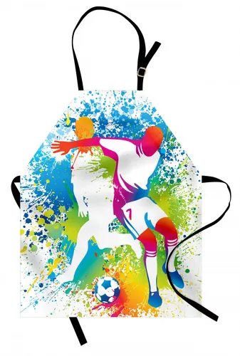 Jugend Kochschürze Fußball Spieler Bunte