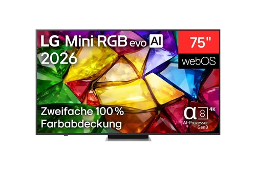 Zoll LG Mini RGB evo AI MRGB87B 4K Smart TV 2026 75