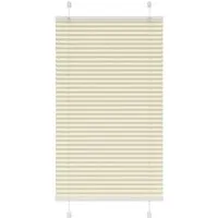 vidaXL Plissee Creme 80x150 cm - Eleganter Sichtschutz - Rollos mit 100% Polyester für optimalen Sicht- und Blendschutz. Pflegeleicht, langlebig und einfach zu montieren – ideal für jeden Raum!
