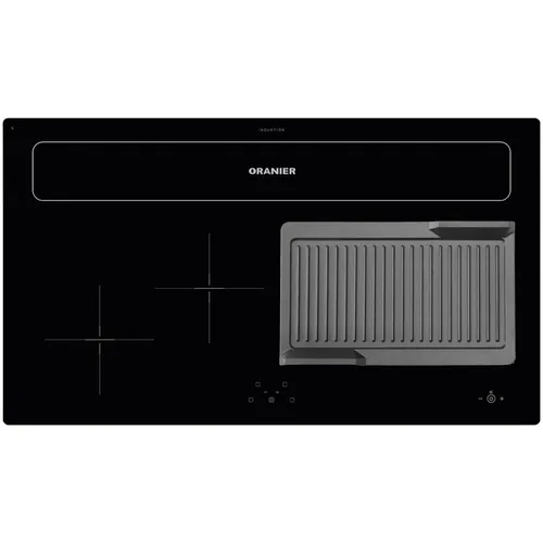 Oranier Kochfeld Dunstabzug FlexX-Induktion 90 cm KXI 1092 Grillplatte gerillt