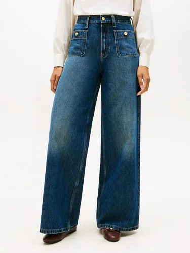 Tommy Hilfiger Damen DNM 70'S Wide Leg Jeans - Stylische Wide Leg Jeans im Denim-Look, nachhaltig produziert und ideal für einen modernen Look. Perfekt für jeden Anlass!