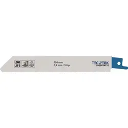 Tecwerk Säbelsägeblatt L.150mm B.19mm Tpi 18 1,4mm 5 St./karte Tw