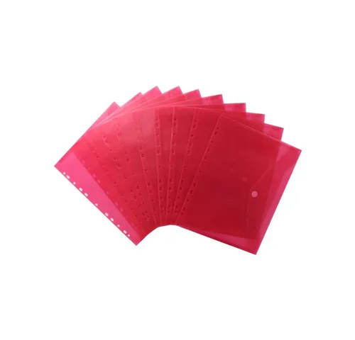 EXXO by HFP Organisationsmappe Dokumententaschen A4, aus PP (10-St), mit EURO-Lochung, Abheftrand, Klappe und Klettverschluss