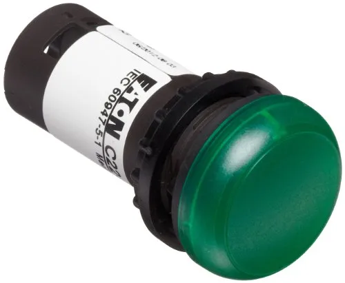 Eaton C22-L-G-24 Meldeleuchte flach Grün 24 V DC/AC 1 St.