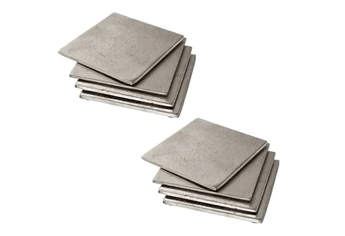 Creativ home Getränkeuntersetzer 8-tlg. im modernen Design in silber von Creativ home