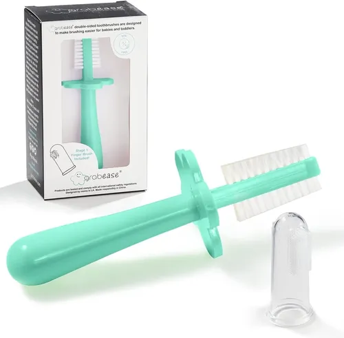 Baby Zahnbürste Finger Zahnbürste Training Kleinkind Grabease Zweiseitig Baby