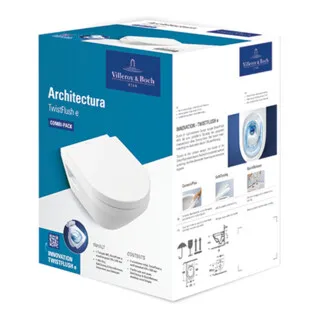 Villeroy & Boch Architectura Combi-Pack, wandhängend mit TwistFlush[e3]