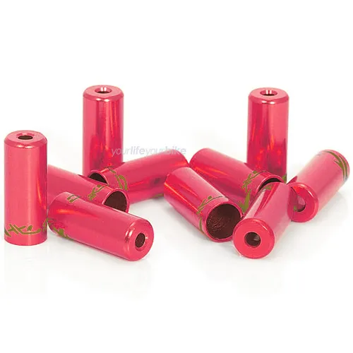 XLC ENDKAPPEN 4mm SCHALTZUG AUßENHÜLLE LEITUNG BOWDENZUG HÜLSE HÜLLE FAHRRAD ROT