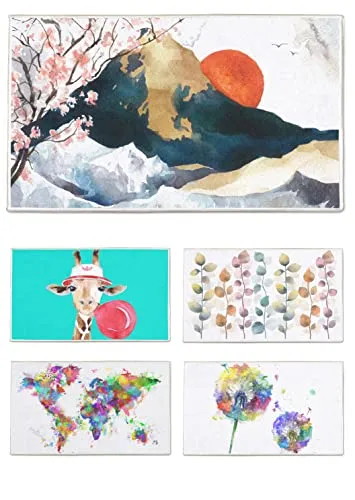 arteneur® - Badematten & Badteppiche 70x110 cm | Badvorleger rutschfest Waschbar bis 40°C | Saugstark & Schnelltrocknend | Fußbodenheizung Geeignet | Weich & Flauschig | Badezimmerteppich Japan