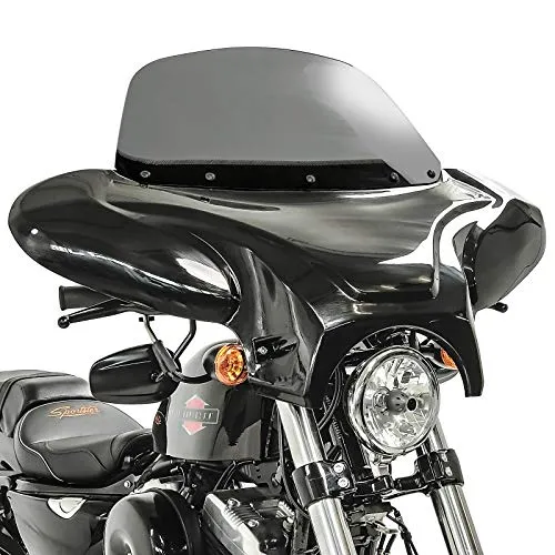 Batwing Windschild für Suzuki Intruder VL 800 Volusia Verkleidung rauchgrau