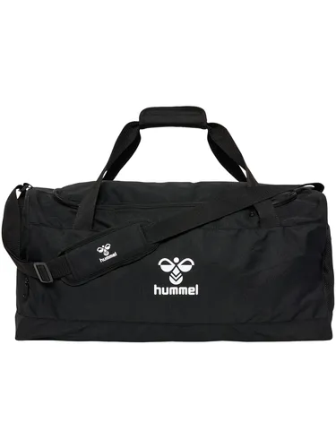 Hummel Sporttasche Core 2.0 Sports Bag M - Schwarz, 45 Liter mit Schuhfach - Sonstige Sporttaschen mit praktischem Schuhfach, reißfestem Material und stabilisierendem Boden für optimale Formbeständigkeit. Ideal für Sport und Freizeit!