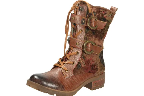 LAURA VITA Stiefel Cocrailo 71 - Moderne Stiefelette mit hochwertigem Obermaterial für Langlebigkeit. Seitlicher Reißverschluss und Schnürung sorgen für eine optimale Passform. Ideal für den ganzen Tag dank stabilem Blockabsatz und robuster Gummisohle.