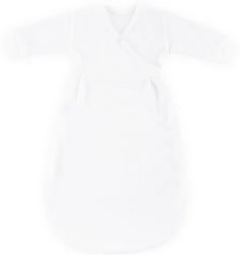 Träumeland Babyschlafsack LIEBMICH 80 cm - Weiß - Babyschlafsack aus 100% atmungsaktiver Baumwolle, ideal für einen sicheren und komfortablen Schlaf. Maschinenwaschbar und trocknergeeignet für einfache Pflege.