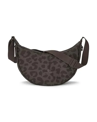 Johnny Urban Crossbody Bag Damen & Herren Braun - Ally Medium - Moon Bag Design - Umhängetasche im Halbmond Stil - Halbrunde Tasche mit verstellbarem Gurt - Wasserabweisend