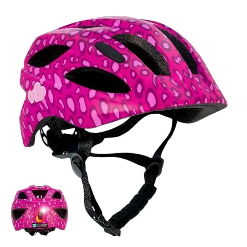 Crazy Safety Spots Fahrradhelm - Pink - Sonstige Kategorie, sicherer und stylischer Fahrradhelm für Kinder mit einzigartigem Design und hervorragendem Schutz.