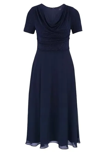 Produktbild Vera Mont Damen Cocktailkleid im Glitzer-Look Patch Dark Blue