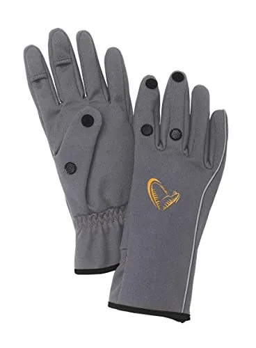 Savage Gear Softshell Glove M Grey