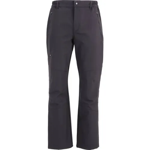 HOT sportswear Herrenhose SARNEN - Graphite, Normalgröße 48 - Wanderhosen mit teilelastischem Bund und Gürtel, ideal für aktive Outdoor-Abenteuer, ausgestattet mit 4 Reißverschlusstaschen für zusätzliche Sicherheit.