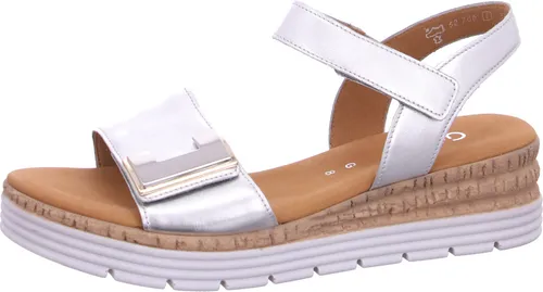 Gabor Damen Keilsandalen in silber von Gabor