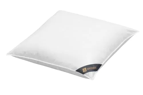 Spessarttraum Faserkissen Bronze 80x80 - Hochwertiges Kopfkissen, made in Germany, allergikerfreundlich und waschbar bis 60 Grad, für besten Schlafkomfort und einfache Pflege.