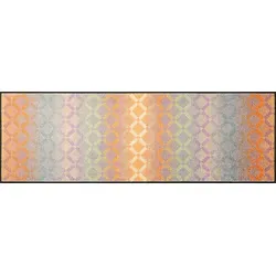 wash+dry by Kleen-Tex Läufer Diamond Melody - Bunte rechteckige Fußmatte, langlebig und rutschfest dank Nitrilgummi-Rücken, ideal für Eingangsbereiche und Küchen.