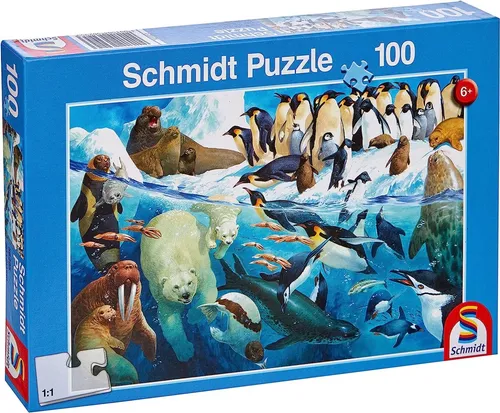 SCHMIDT - Puzzle 100 Teile Tiere des Polarkreises -  - SCM56295