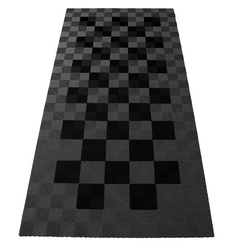 RAMROXX Performance Bodenfliesen Garagenboden 2,8mx5,6m Grau Schwarz - Hochwertige Kunststoffbodenfliesen für Garagen. Robust und pflegeleicht, ideal für den täglichen Einsatz. Perfekte Lösung für einen ansprechenden Garagenboden.