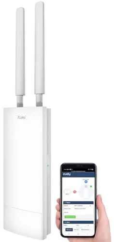 7links Outdoor-WiFi-6-Repeater – Schnelles WLAN für draußen - WLAN-Repeater mit bis zu 3.000 Mbit/s, Dual-Band und 10 dBi für starke und stabile Verbindungen im Freien, ideal für Garten oder Terrasse.