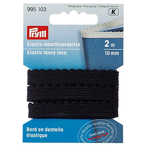 Prym 995103 Elastic-Abschlussspitze 10 mm schwarz
