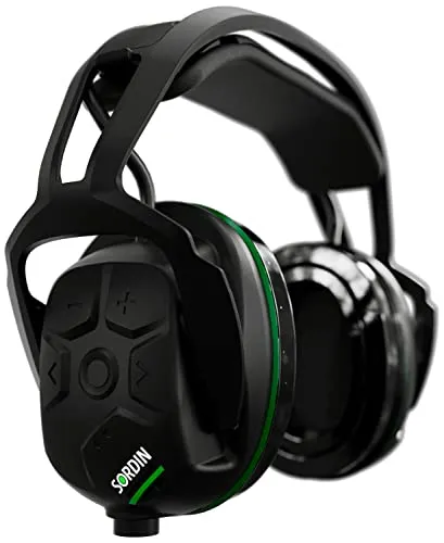 Sordin Sharp Kapsel-Gehörschutz - elektronischer Bluetooth-Ohrenschützer - 29 dB SNR - aktiver Gehörschützer - Gelkissen