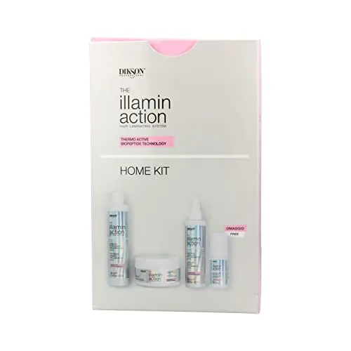 illamin Action Home Kit von Dikson - Hautpflegeset für effektive Hautregeneration, ideal für die Anwendung zu Hause und enthält hochwertige Pflegeprodukte.