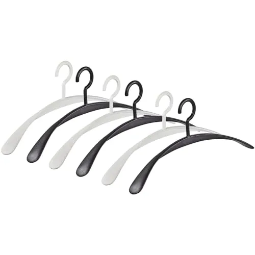 Kleiderbügel Garderobenbügel Wing Black und White 6er-Set