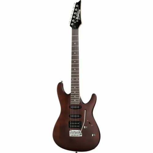 Ibanez GSA60-WNF Walnut Flat - SA Gio-Serie E-Gitarre, Okoume Korpus und HSS Tonabnehmer für vielseitigen Sound