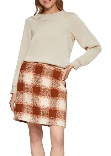 s.Oliver Blusenshirt aus Satin mit Rippbündchen