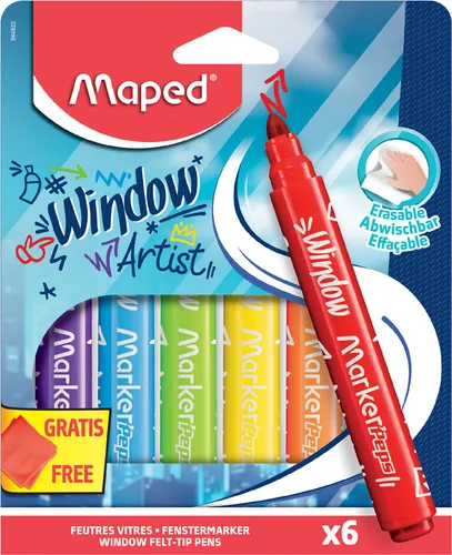 Maped Fenstermarker MARKER'PEPS Window 6er Kartonetui