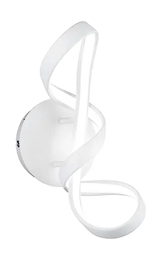 Reality Leuchten LED Wandleuchte Perugia R27091131 - Moderne Wandleuchte in Weiß matt, inkl. 18 Watt LED mit 30.000 Stunden Lebensdauer und Switch Dimmer für individuelle Helligkeitsanpassung - ideal für stimmungsvolle Beleuchtung in jedem Raum.