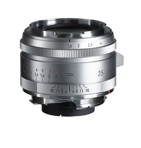 Voigtländer 35mm f1.5 VM Asph Vintage Line Nokton Typ II Silber Objektiv