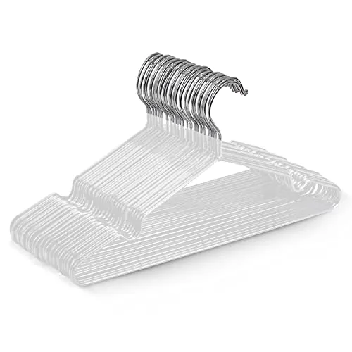 KEPLIN Premium Metall Kleiderbügel in weiß von KEPLIN