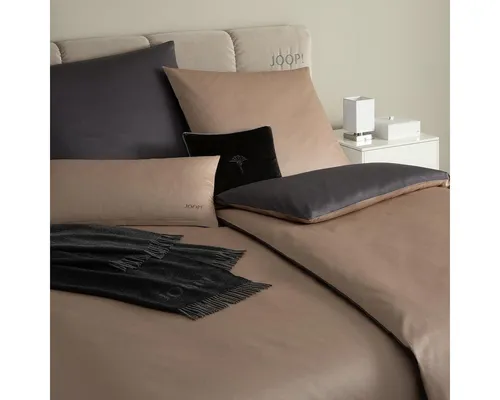 JOOP Bettwäsche Micro Pattern caramel 155x200 cm in braun von JOOP!