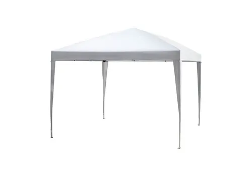 Outsunny Faltpavillon Faltbar Partyzelt, UV-Schutz, mit 4 Seitenteilen, (Gartenpavillon, Gartenzelt), für Garten, Balkon, Weiß