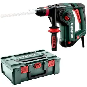 Metabo Bohrhammer KHE 3251 – SDS+ 800 W mit 3,1 Joule Schlagkraft - Bohrmaschinen mit robustem SDS-Plus-Werkzeugaufnahme und Vario-Elektronik für materialgerechte Drehzahlen. Ideal für Bohren, Hammerbohren und Meißeln – Made in Germany.
