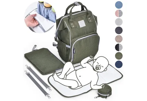 Daliya® Wickeltasche PAKMI Wickelrucksack in grün von Daliya®