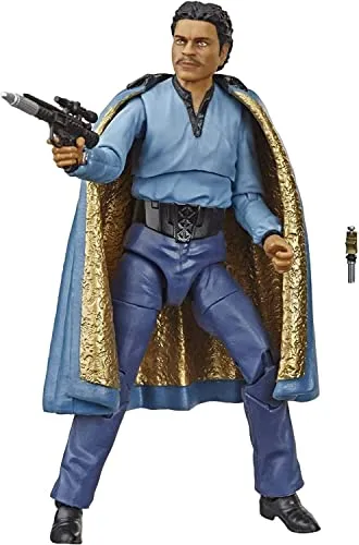 Star Wars The Black Series Lando Calrissian Action-Figur - Model Statuen, 15 cm große Figur zum 40-jährigen Jubiläum von 'Das Imperium schlägt zurück' mit vintage Verpackung und beweglichen Gelenken für Sammler.