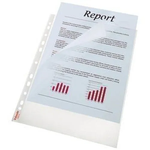 Esselte Prospekthülle Standard Plus DIN A4 PP 0,09 mm oben und links offen 100 H