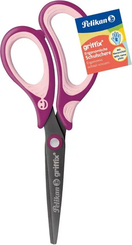Pelikan Papierscheren Schulschere griffix SweetBerry Rechtshänder Spitz 15cm