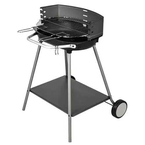 Holzkohlegrill KOS - Vielseitiger Grill mit Stauraum - Grills: Robuster Holzkohlegrill mit verstellbarem Grillrost und praktischem Stauraum für ein komfortables Grillvergnügen im Freien.