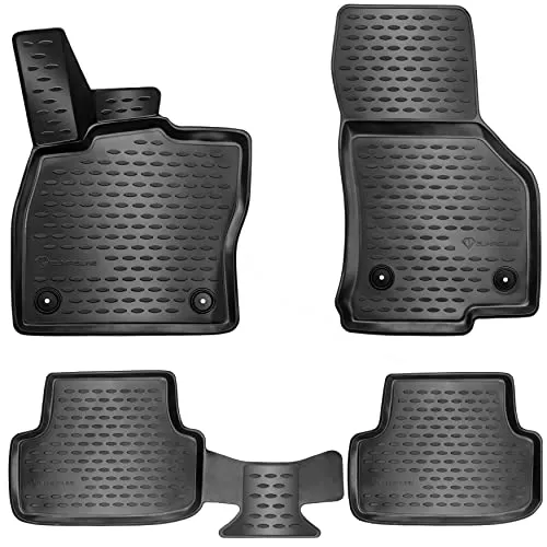 Design 3D Gummimatten Set für Subaru Forester 4 (IV) 2012-2019 - Hochwertige Fußmatten mit 5cm Rand für perfekten Rundumschutz gegen Schmutz und Flüssigkeiten. Ideal für Subaru Forester 4 (IV) 2012-2019, pflegeleicht und langlebig.
