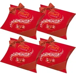 Lindt Schoko Kugeln Vollmilch Lindor 4er Pack 325g - Marzipan & Pralinen – Zartschmelzende Vollmilch-Schokoladenkugeln mit cremiger Füllung, ideal für Feste und als Geschenk.